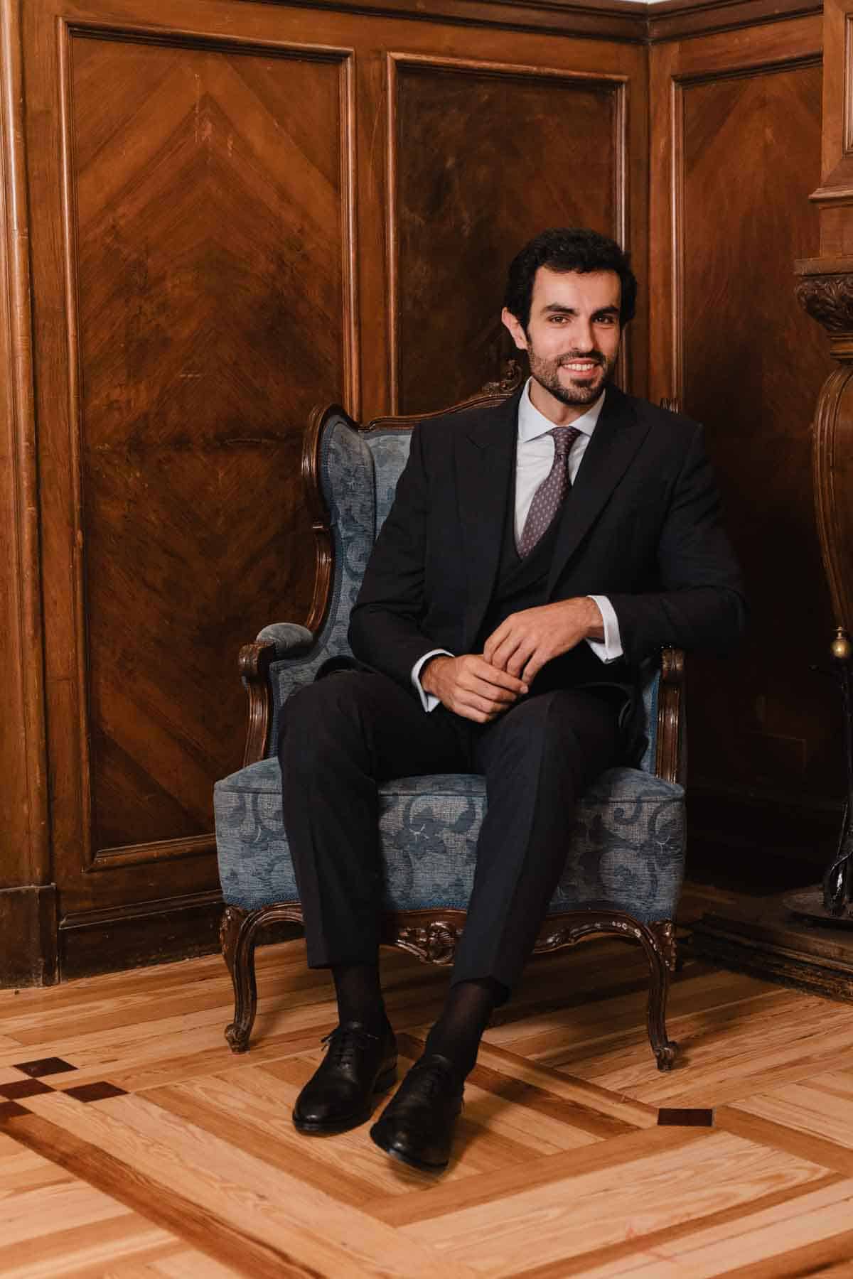 Groom Laughing