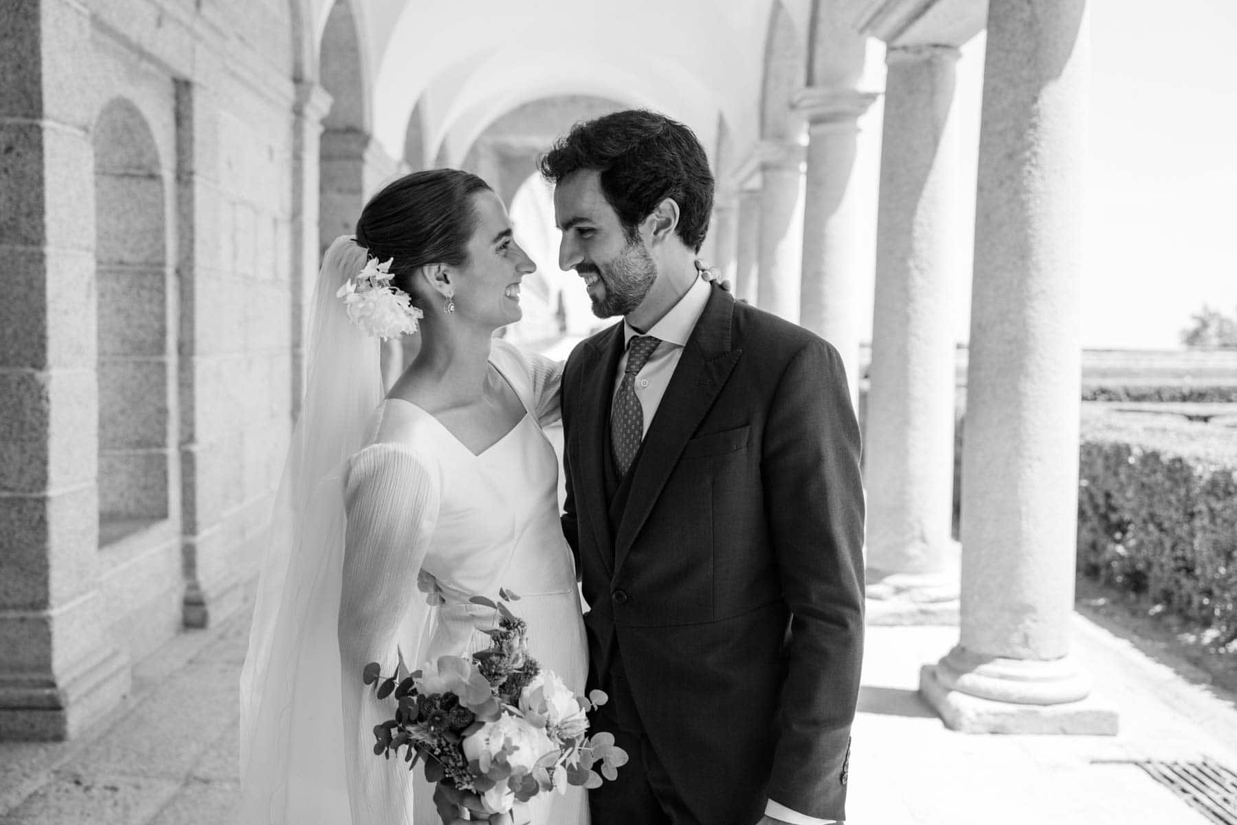 Cristina and Pablo leaving El Escorial