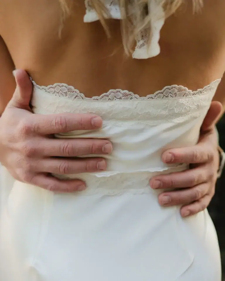 Engagement ring and hands detail during Gabby and Mike’s Vizcaya engagement session